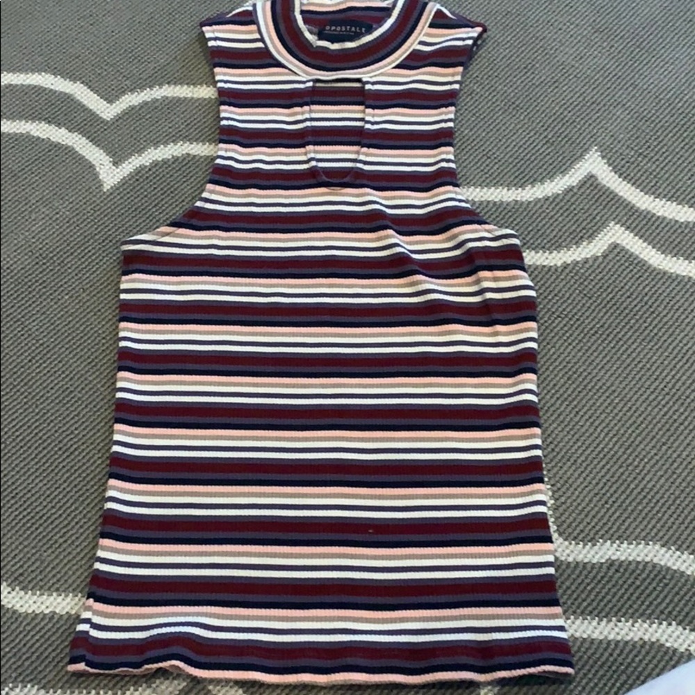 High neck stripped tank!